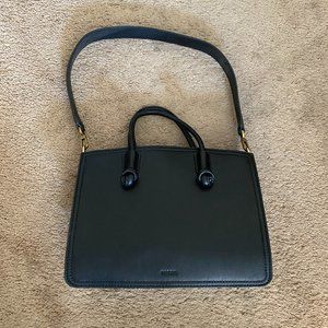 Fossil Black Leather Satchel